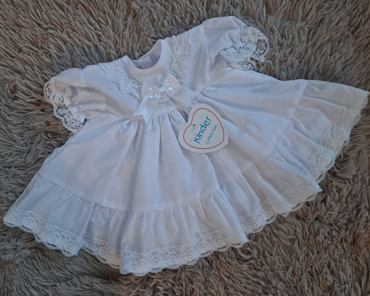 All White Classic Dress