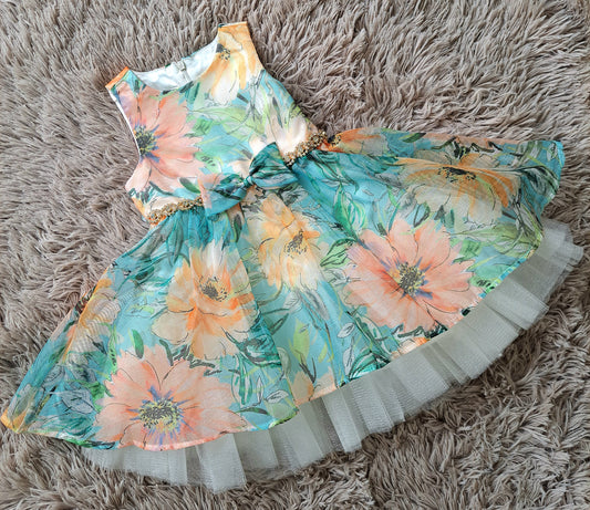 Special Occasion Turquoise Dress